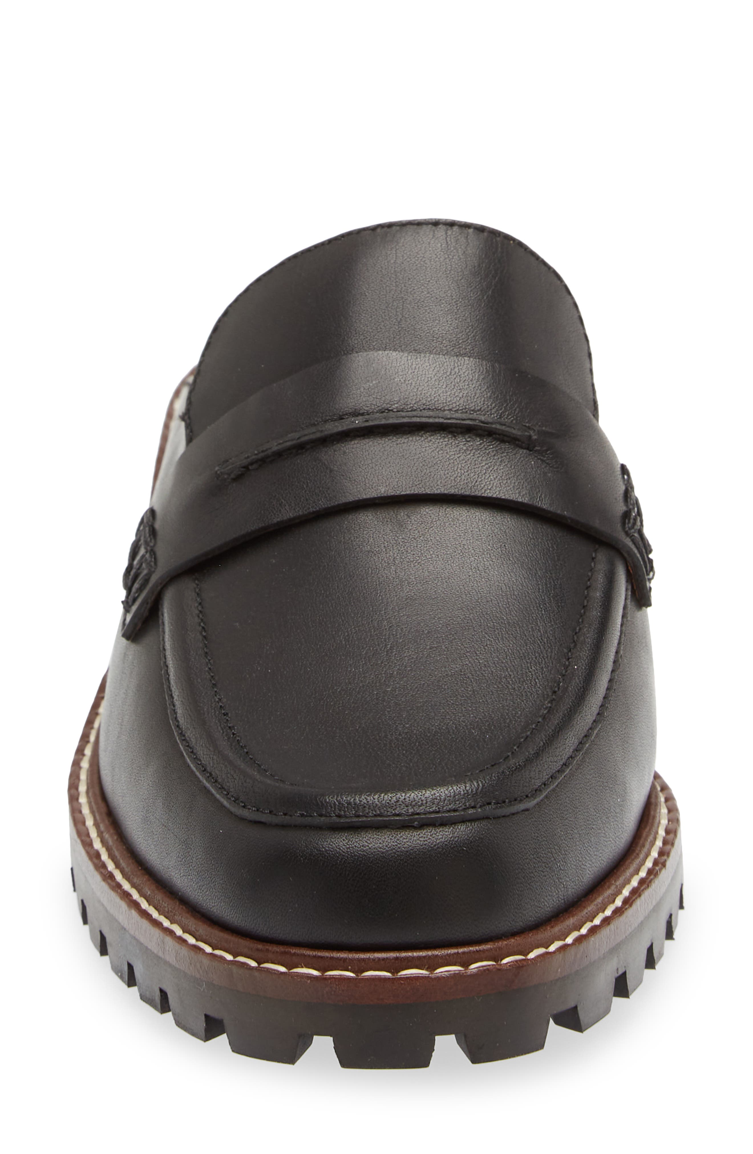 Lug Sole Loafer Mule, Alternate, color, TRUE BLACK