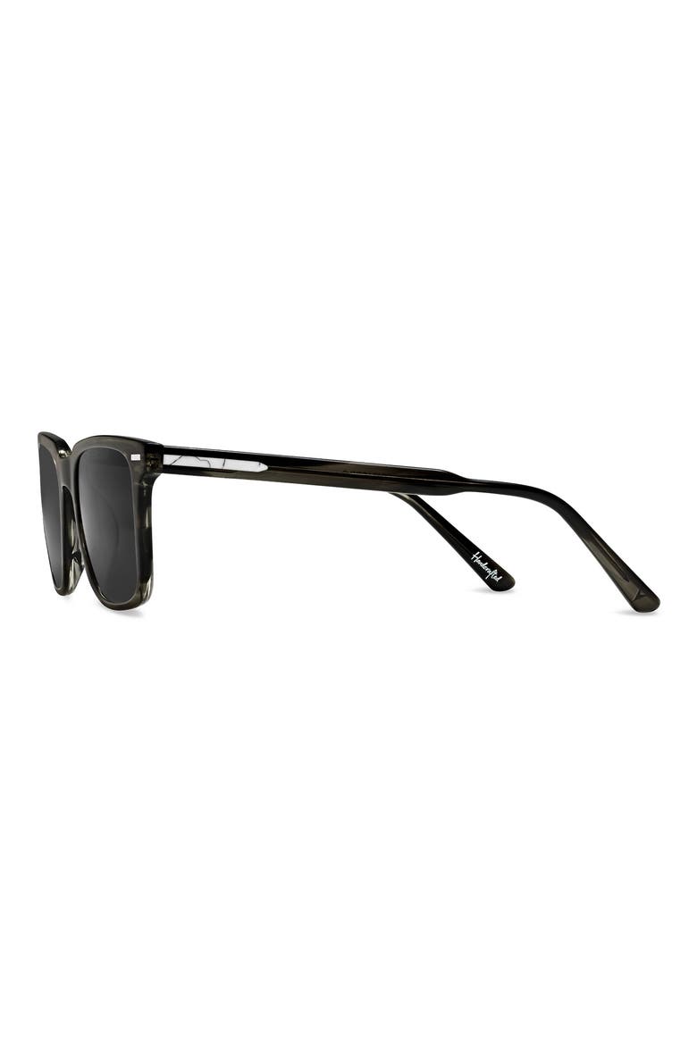 Cooper 50mm Polarized Rectangle Sunglasses, Alternate, color, BLACK SMOKE