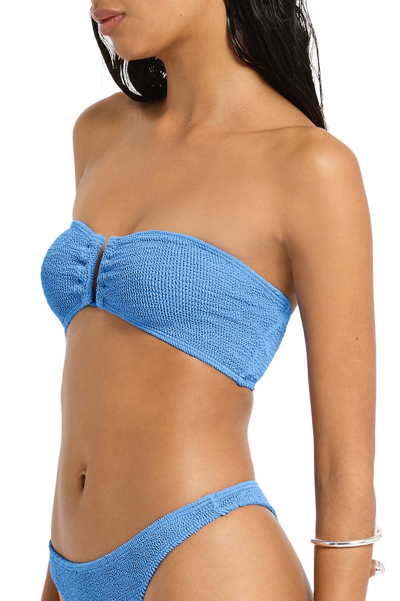 Blake U-Bar Bandeau Bikini Top, Alternate, color, AZURE