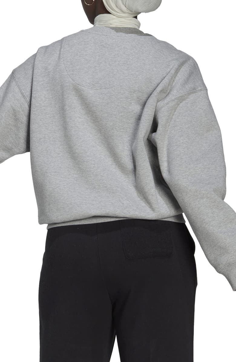 adidas Crewneck Logo Sweatshirt, Alternate, color, 