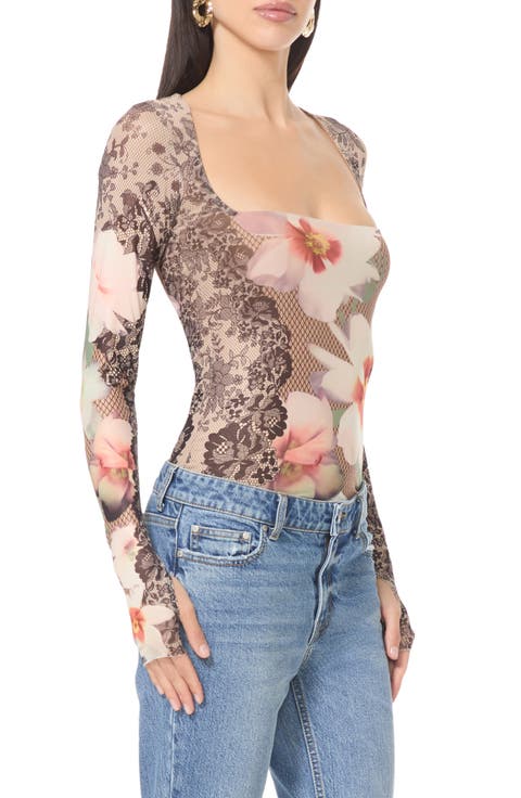 Ines Long Sleeve Mesh Top