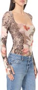 AFRM Ines Long Sleeve Mesh Top