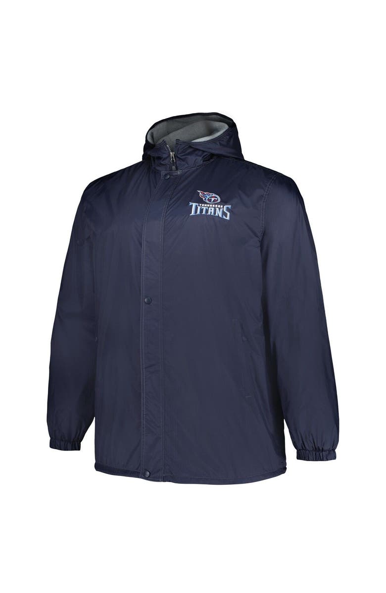 DUNBROOKE Men's Dunbrooke Navy Tennessee Titans Big & Tall Legacy Stadium Full-Zip Jacket, Alternate, color, Navy
