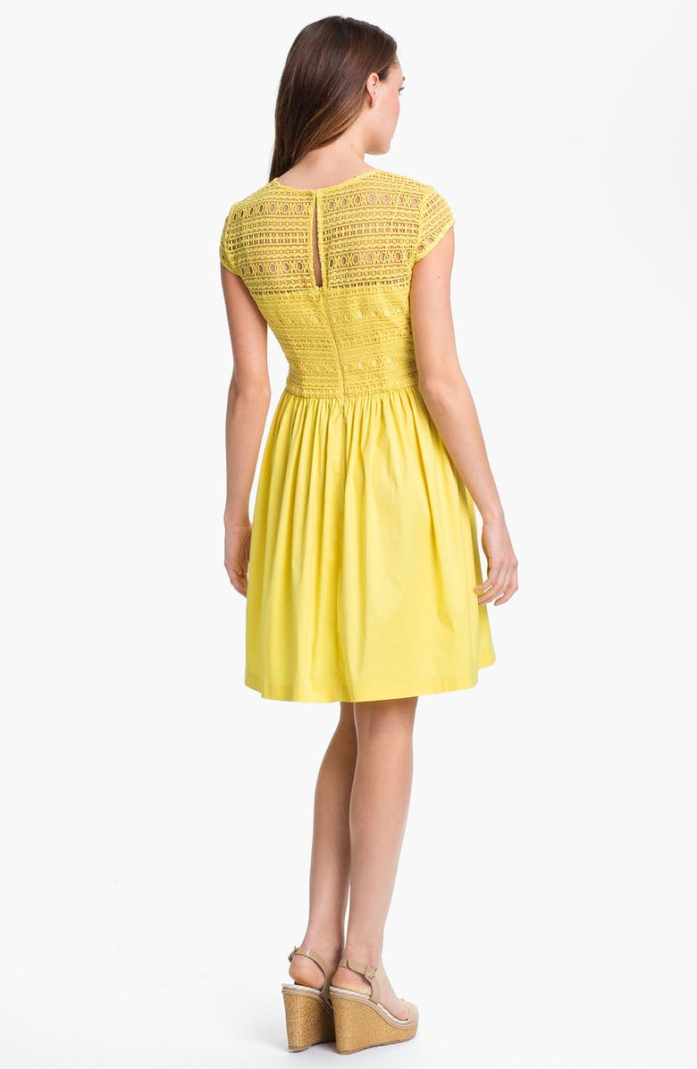 Suzi Chin for Maggy Boutique Crochet Fit & Flare Dress, Alternate, color, 