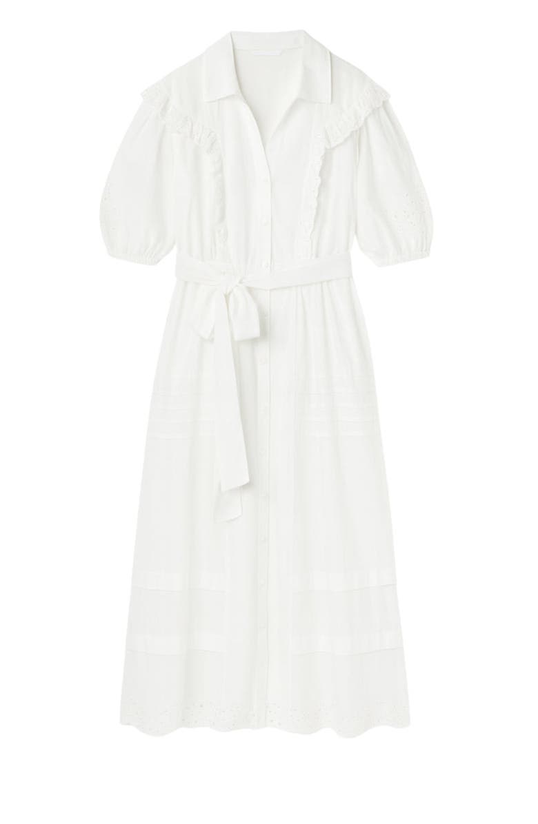 Rebecca Taylor Lorelai Shirt Dress, Alternate, color, Ivory