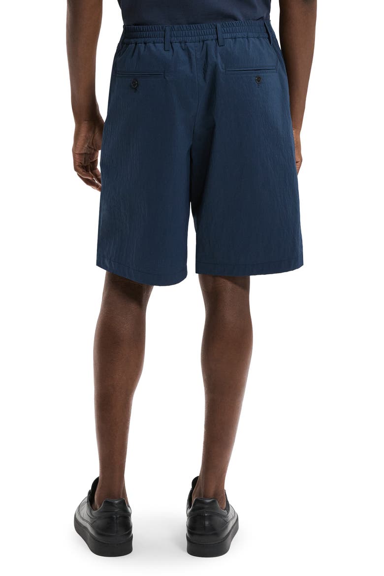 Flat Front Nylon Bermuda Shorts, Alternate, color, NOCTURNE NAVY