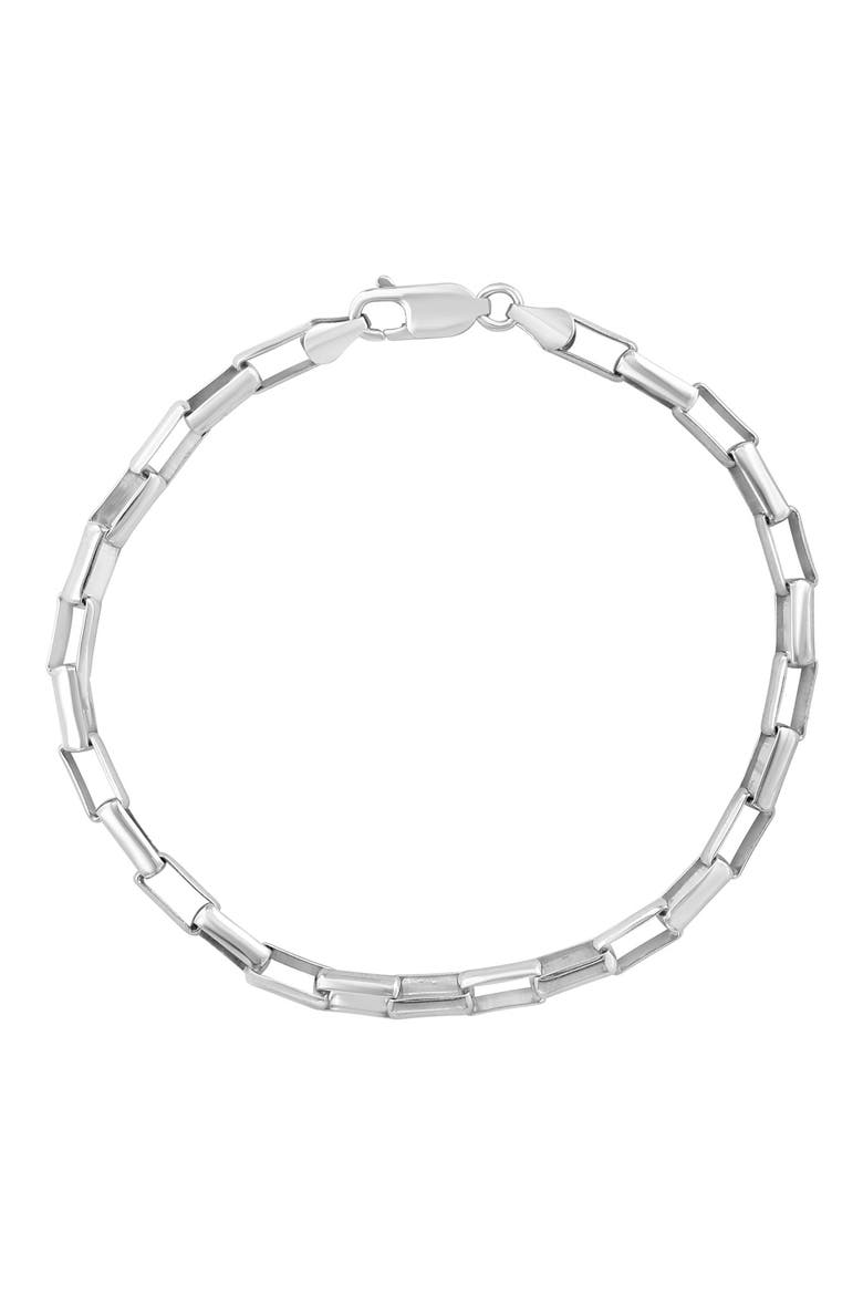 Men's Chain Bracelet, Main, color, SILVER