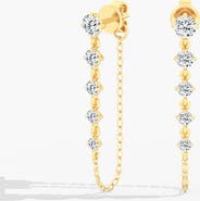 Everlee Starlight Graduated Lab Diamond Dangle Earrings in 14K Gold