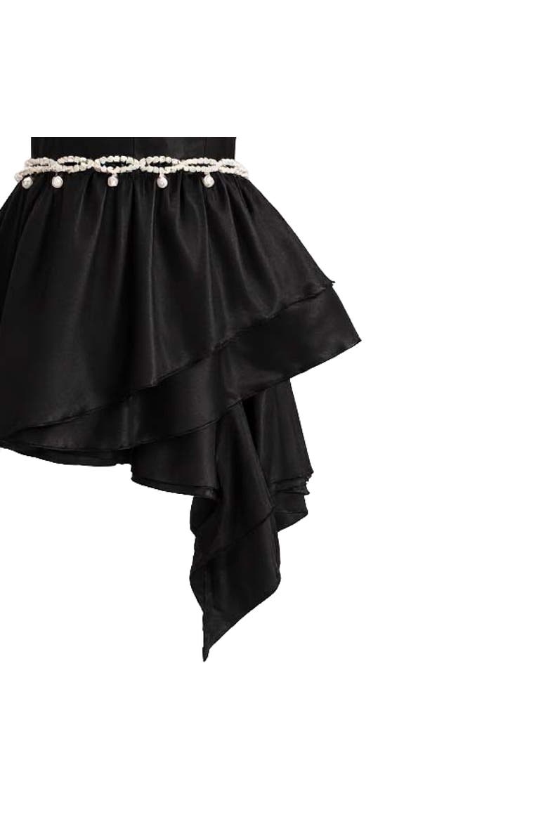Sweetheart Bow Belt Dress, Alternate, color, Black