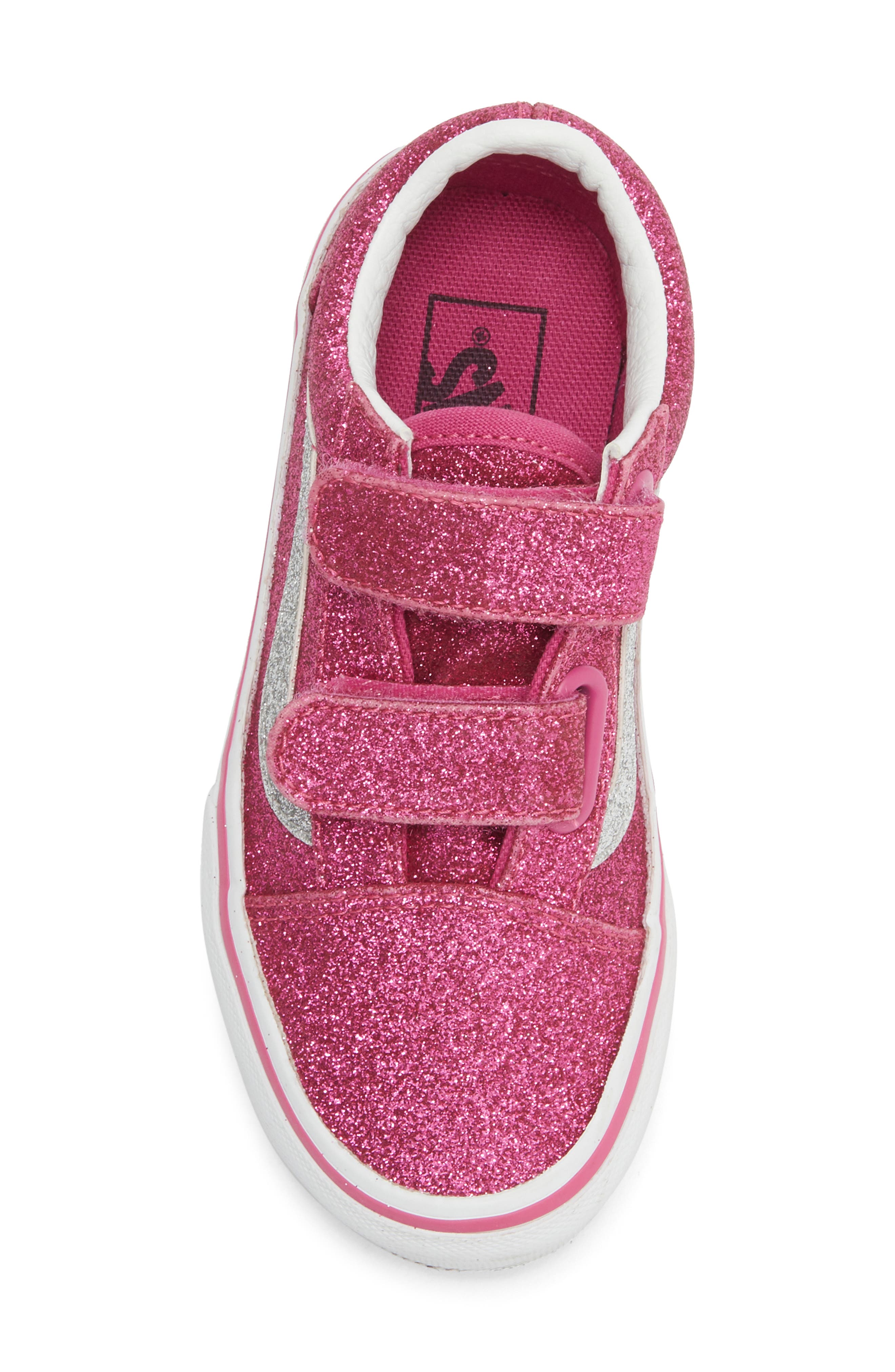 Vans Kids' Old Skool V Sneaker, Alternate, color, Raspberry Rose