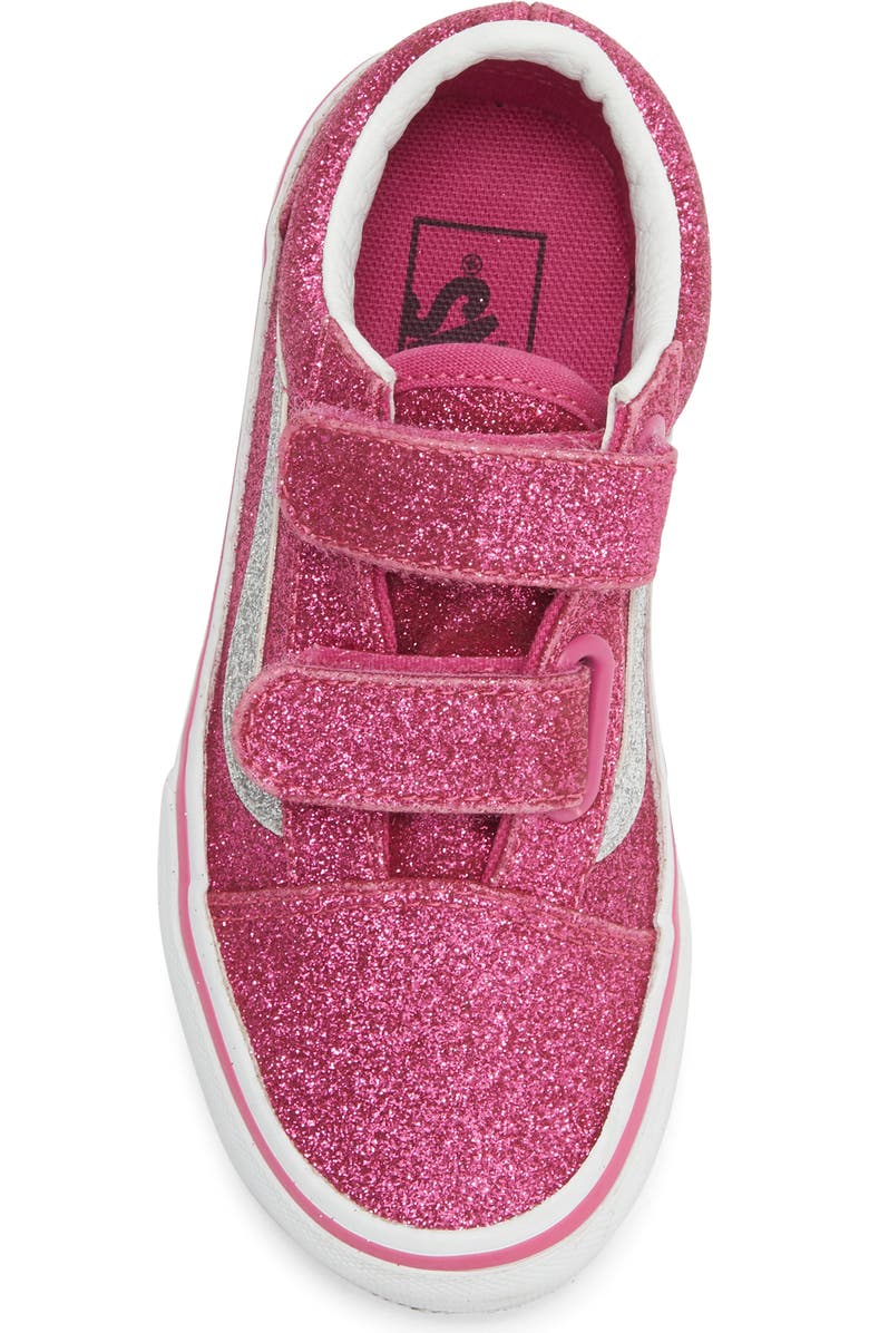 Vans Kids' Old Skool V Sneaker, Alternate, color, Raspberry Rose