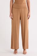 Renee C Folover Waist Jersey Pants