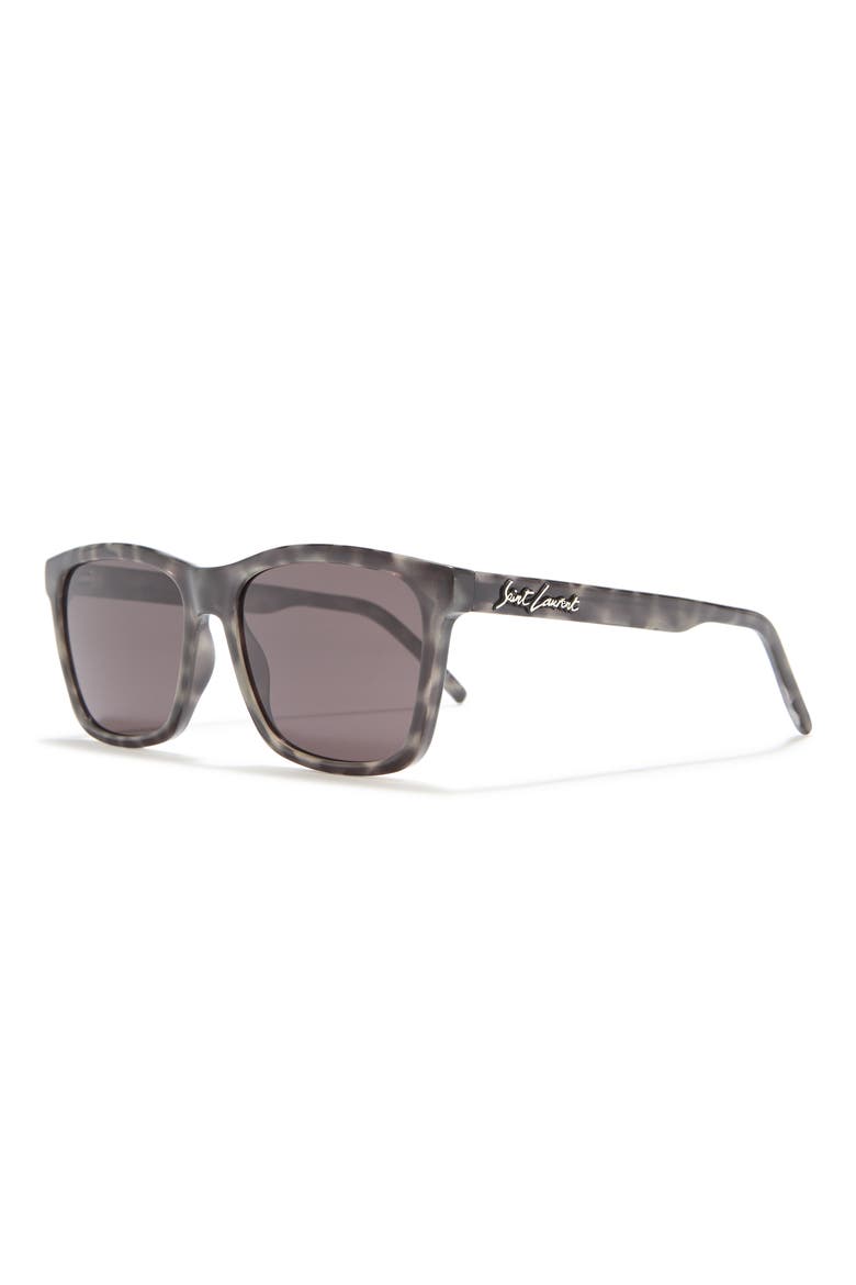 56mm Square Sunglasses, Alternate, color, GREY BLACK/BLK