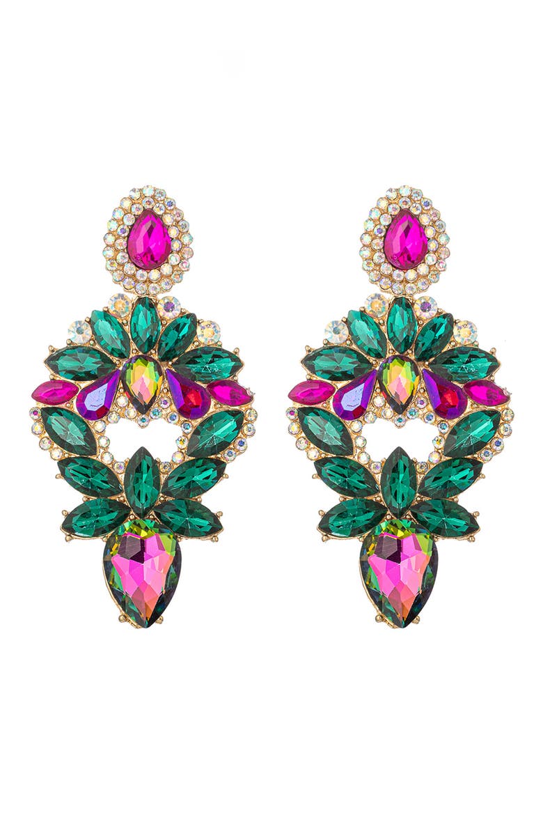Daytona Statement Drop Earrings, Main, color, GOLD