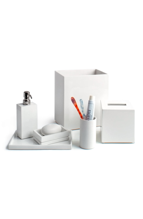 Jonathan Adler Lacquer Tissue Box In White