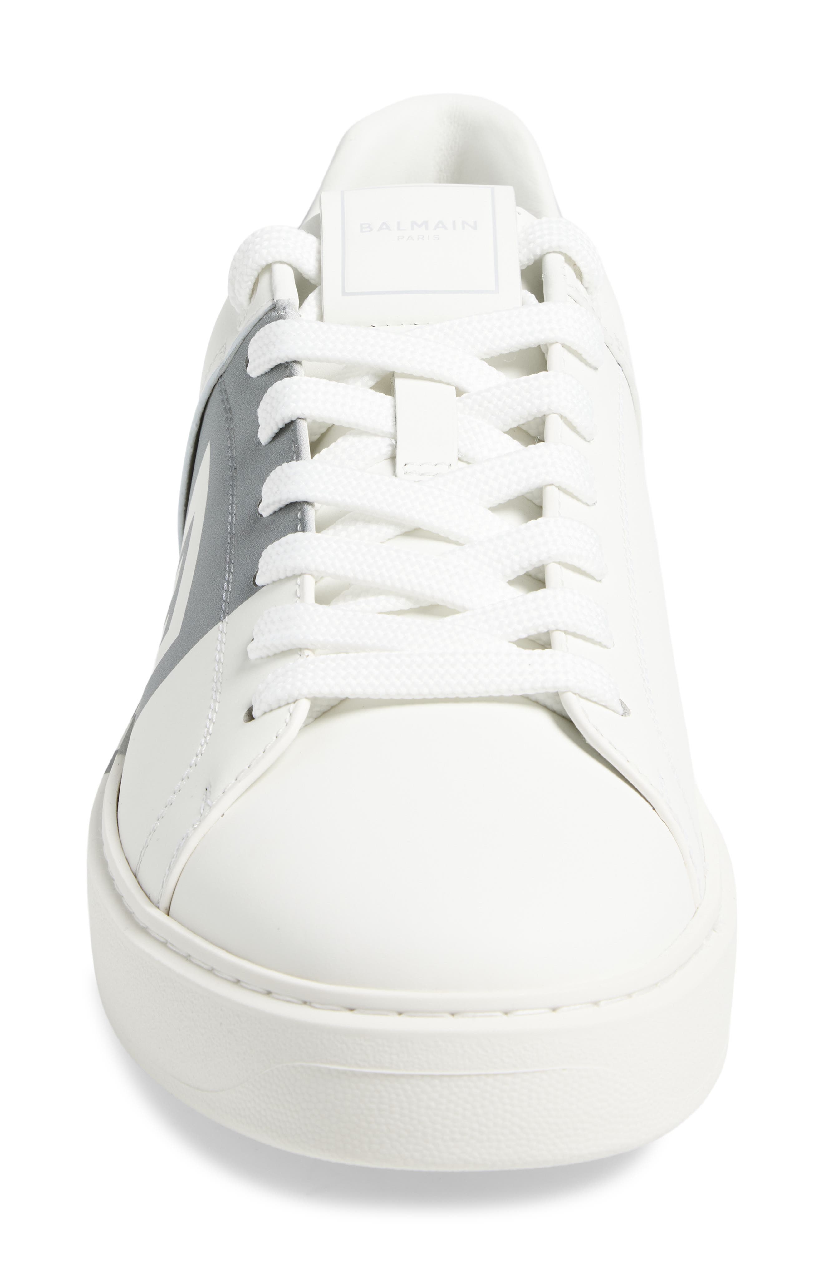 Balmain B-Court Trainers, Alternate, color, Yad Grey/White