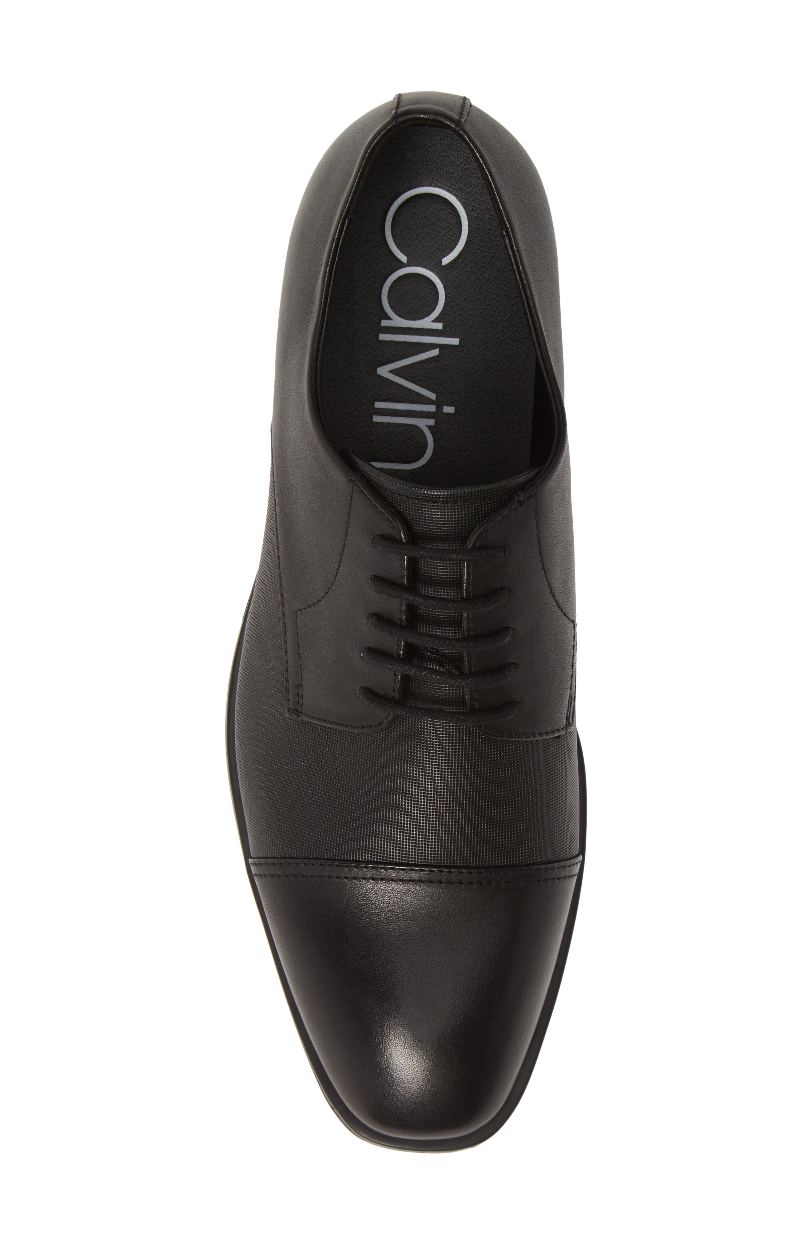 Calvin Klein Kipp Cap Toe Derby Calvin Klein lace-up Leather Derby Shoes | Black | FARFETCH main image 4