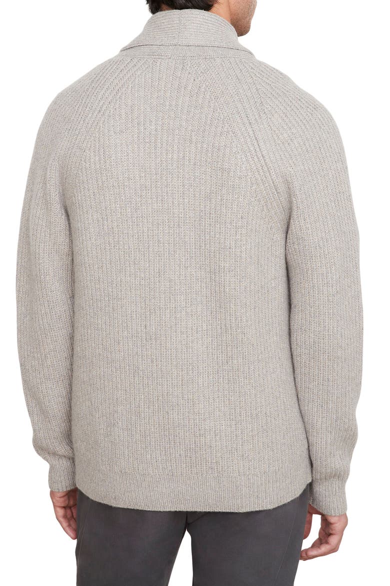 Marled Rib Shawl Collar Cardigan, Alternate, color, H GREY MULTI