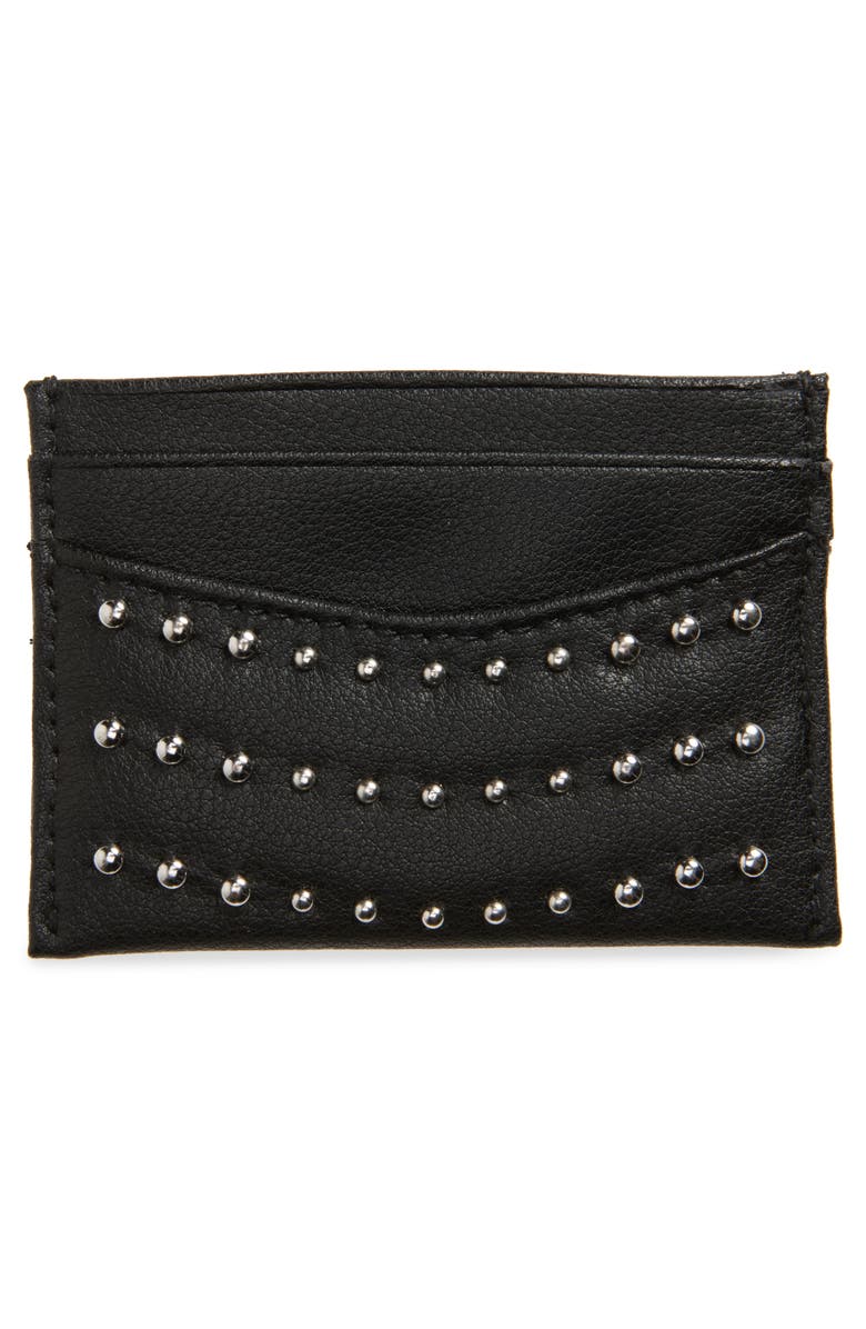 Rebecca Minkoff Studded Card Case, Alternate, color,