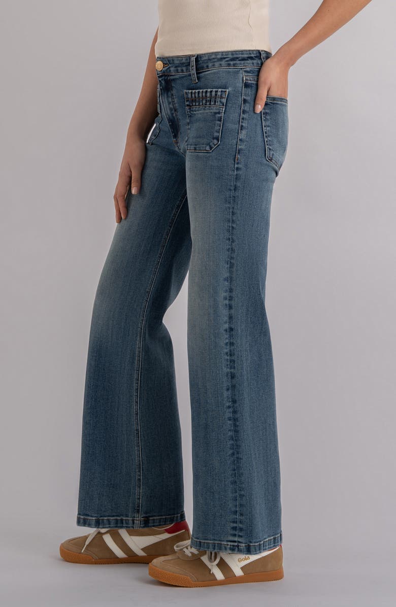 KUT from the Kloth Maya Patch Pocket High Waist Wide Leg Jeans, Alternate, color, Affection