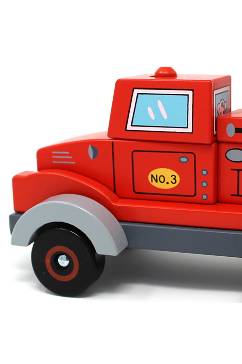 Firetruck Stack & Play Puzzle Toy, 3D, Plastic, Kids, Alternate, color, Multicolored