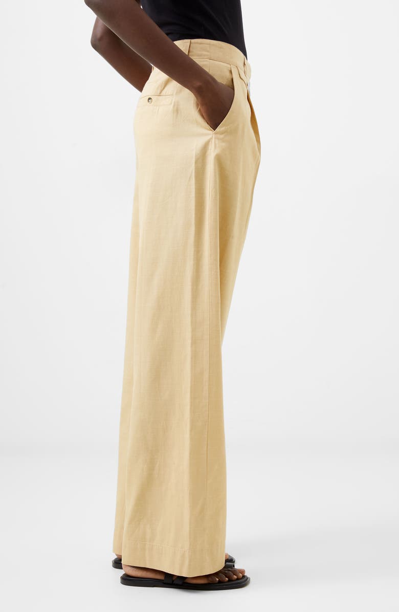 French Connection Alania City Pleat Wide Leg Pants, Alternate, color,
