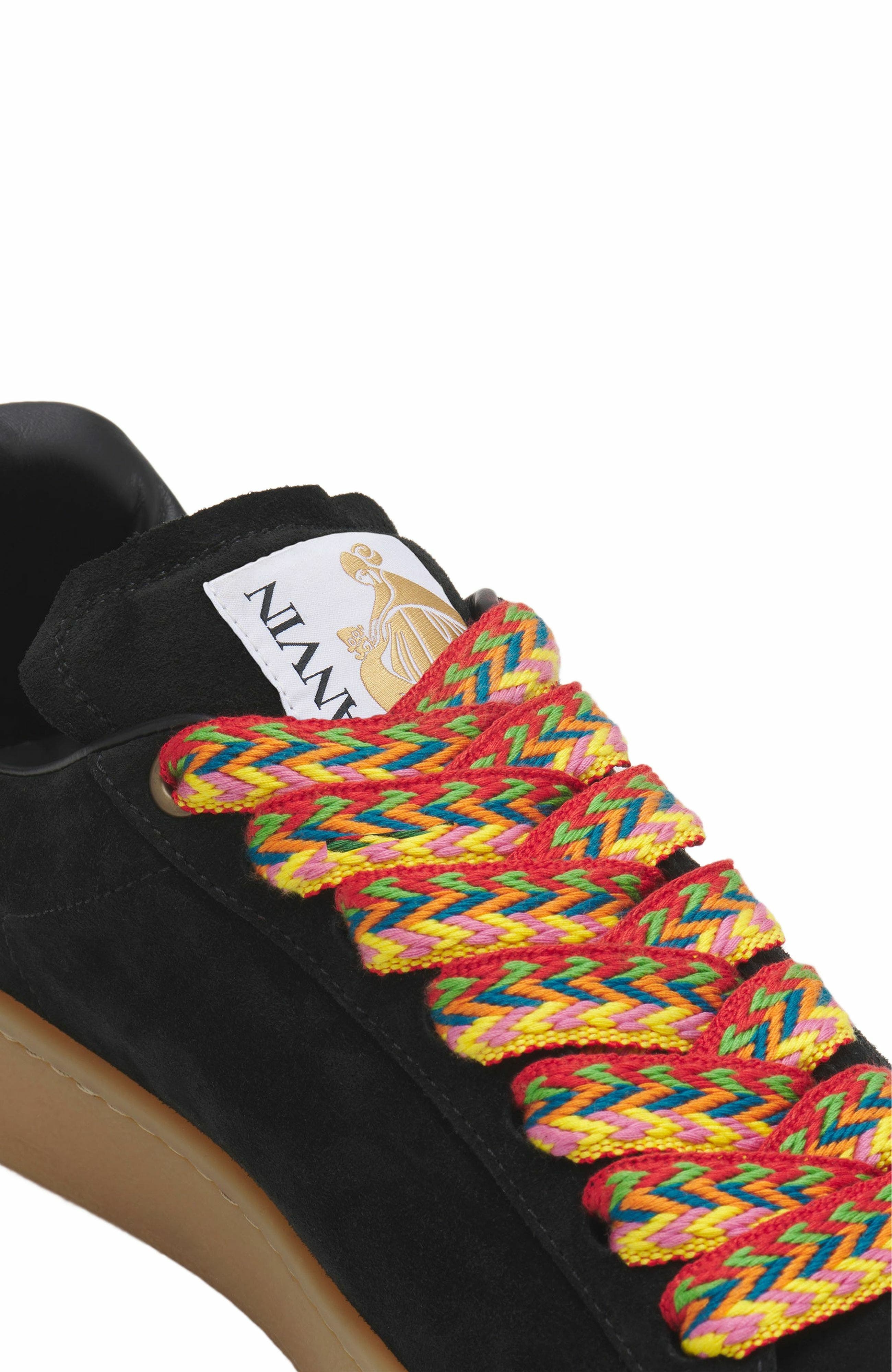 Lanvin Suede Curb Lite Sneakers For Men, Alternate, color, 