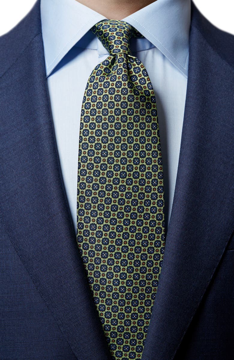 Eton Medallion Silk Tie, Alternate, color,