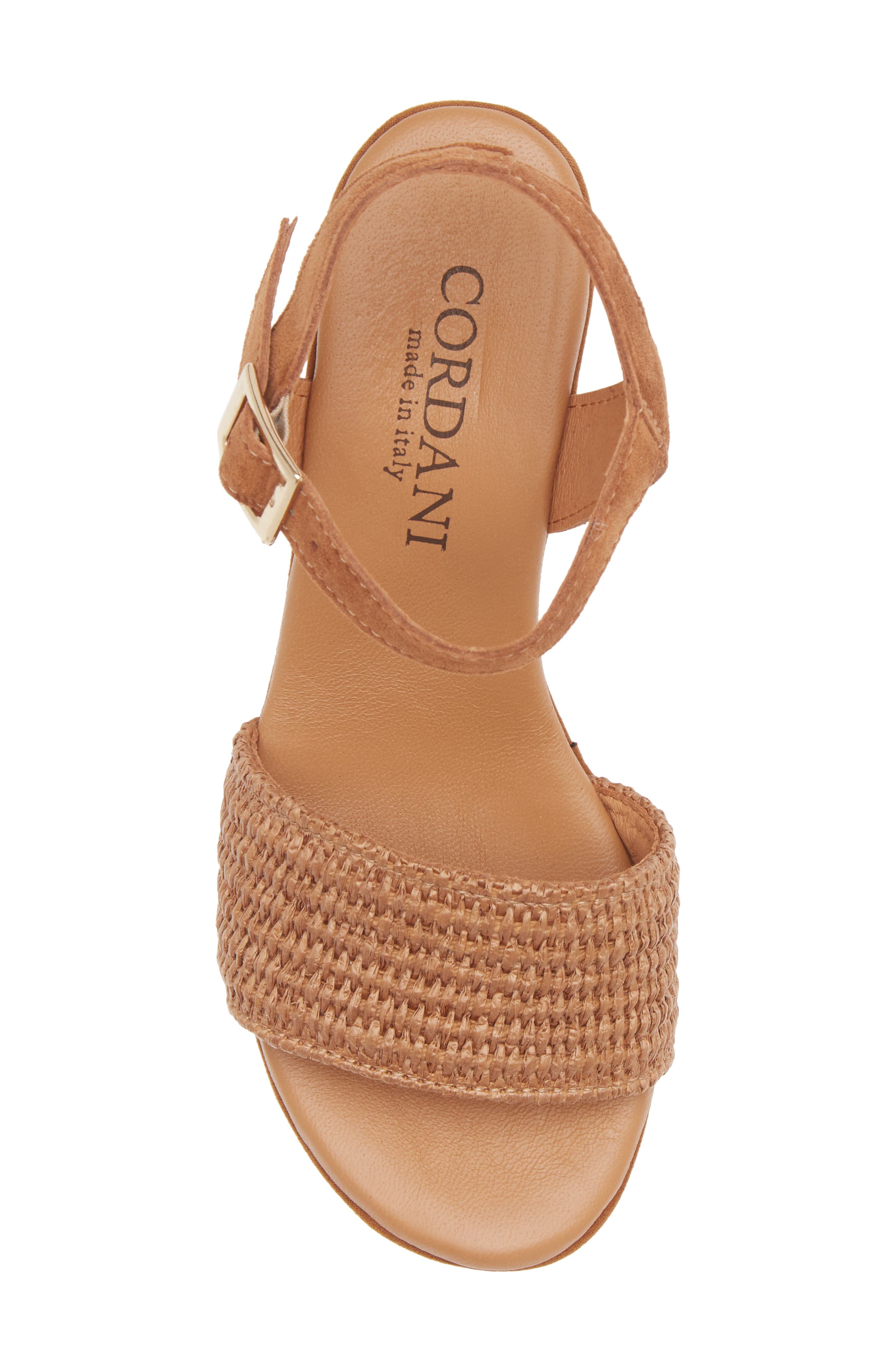Cordani Liona Raffia Platform Sandal, Alternate, color, 