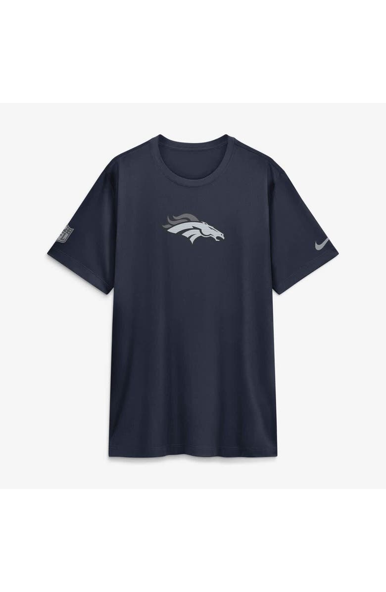 Nike Men's Nike Navy Denver Broncos Sideline Lead The Charge Legend Dri-FIT T-Shirt, Alternate, color, Navy