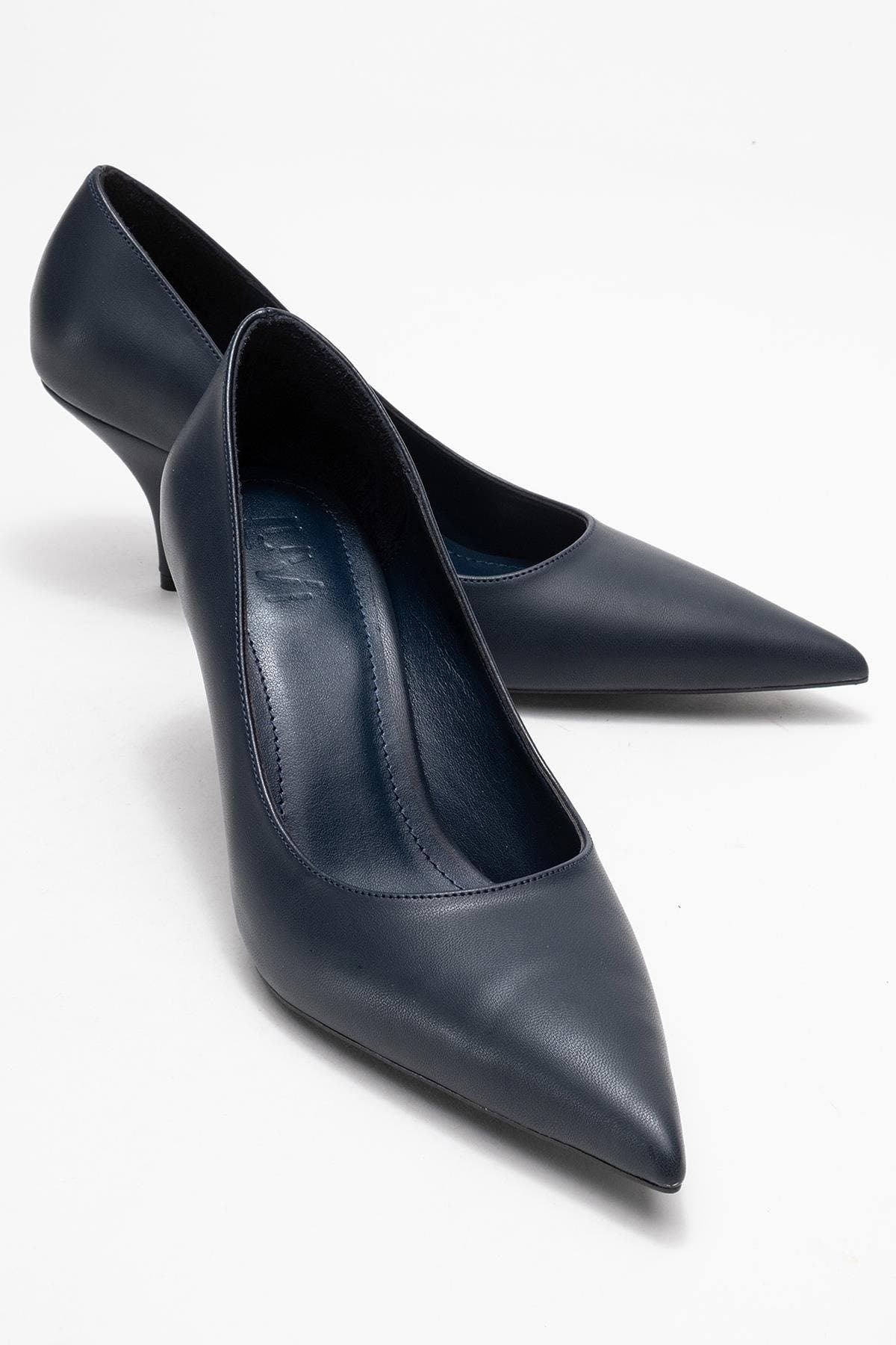 Marcus Pointed Toe Pump, Alternate, color, Navy