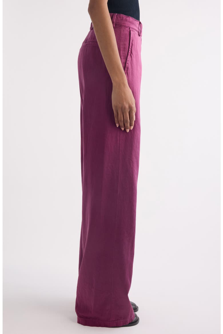Paxy Matelassé Wide Leg Pants, Alternate, color, RASPBERRY