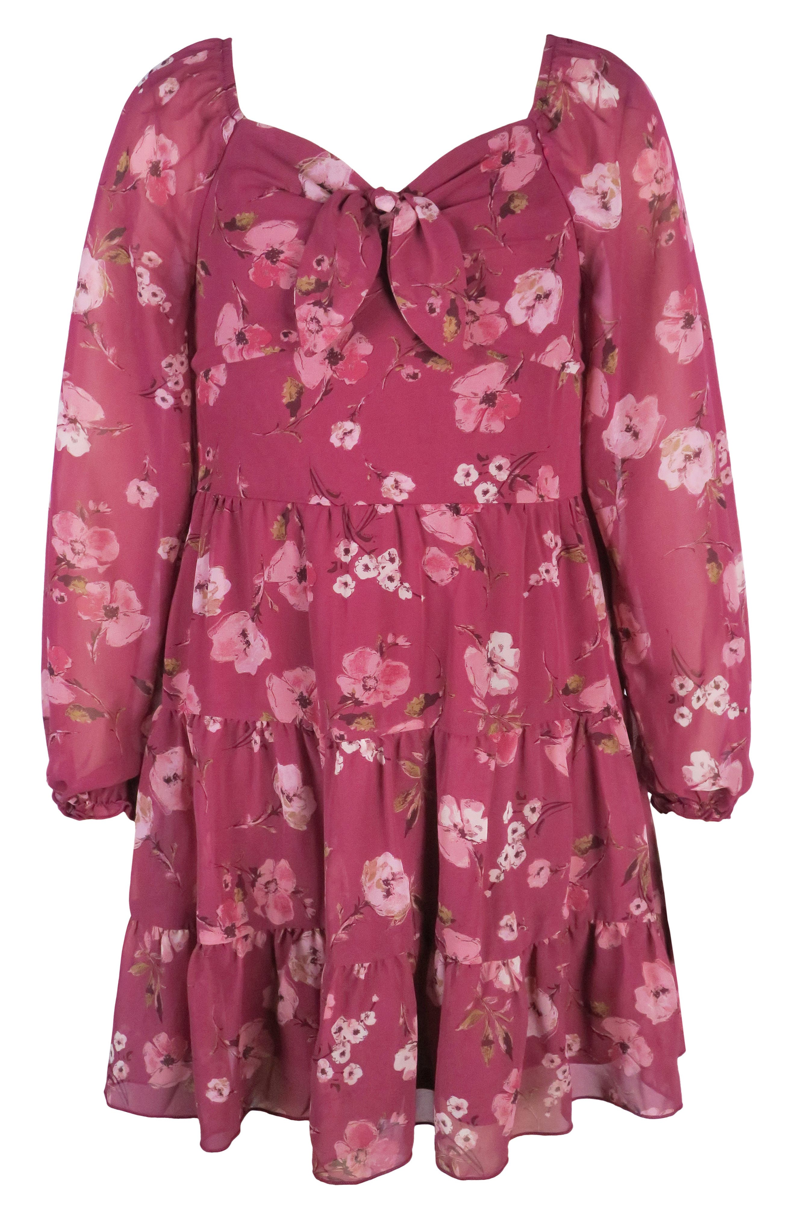 Zunie Kids' Mesh Print Dress