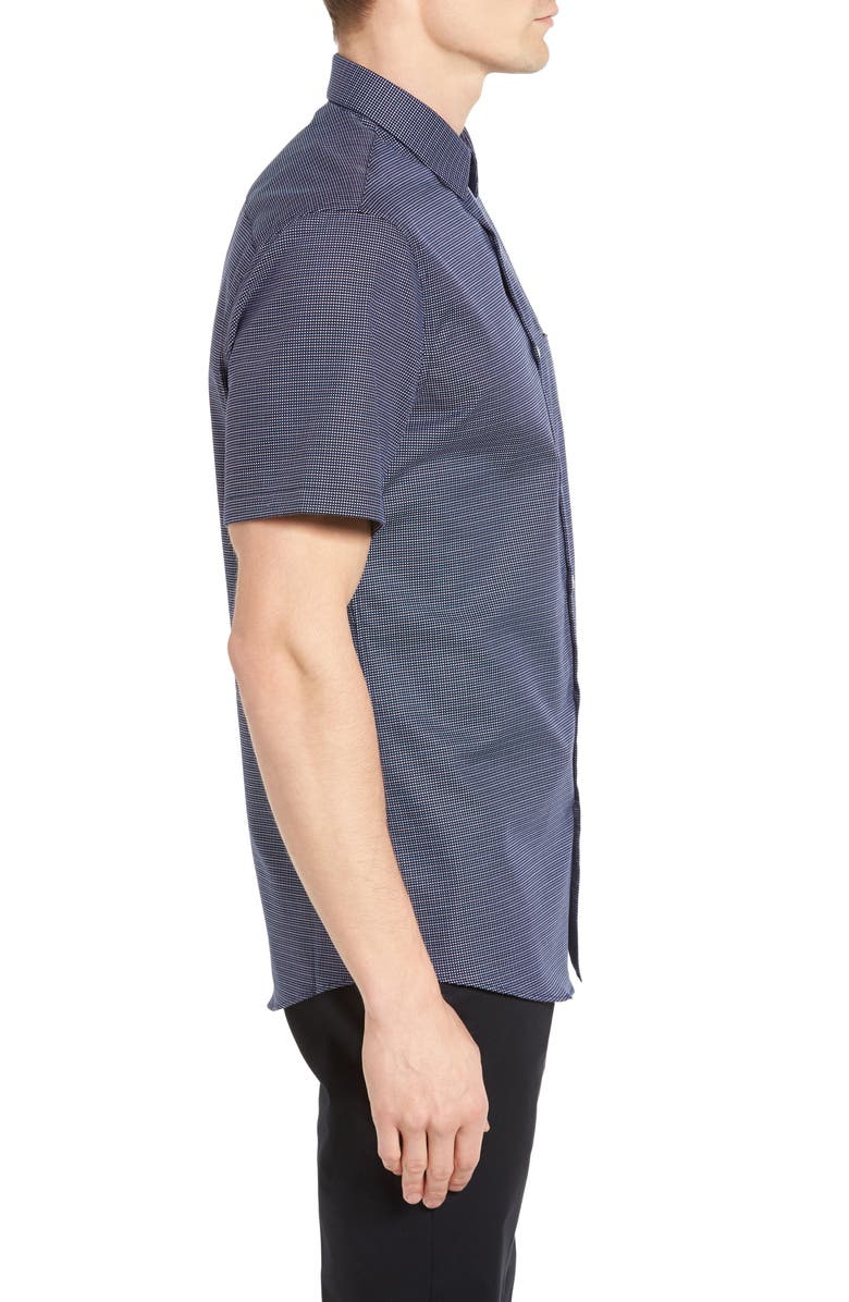 Calibrate Slim Fit Non-Iron Cross Print Sport Shirt | Nordstromrack