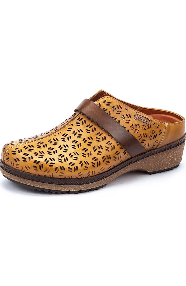 PIKOLINOS Granada Wow Perforated Clog, Main, color, Honey