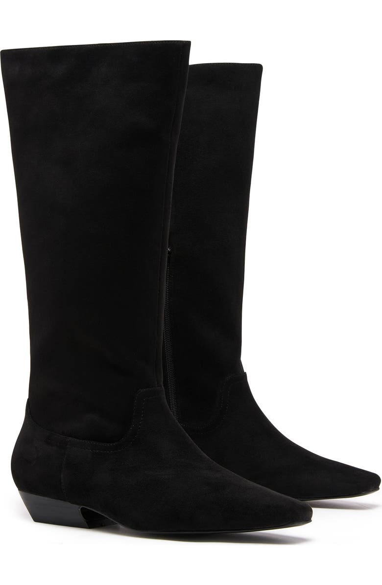 Therapy Australia Xavier Tall Boots, Main, color, Black Faux Suede
