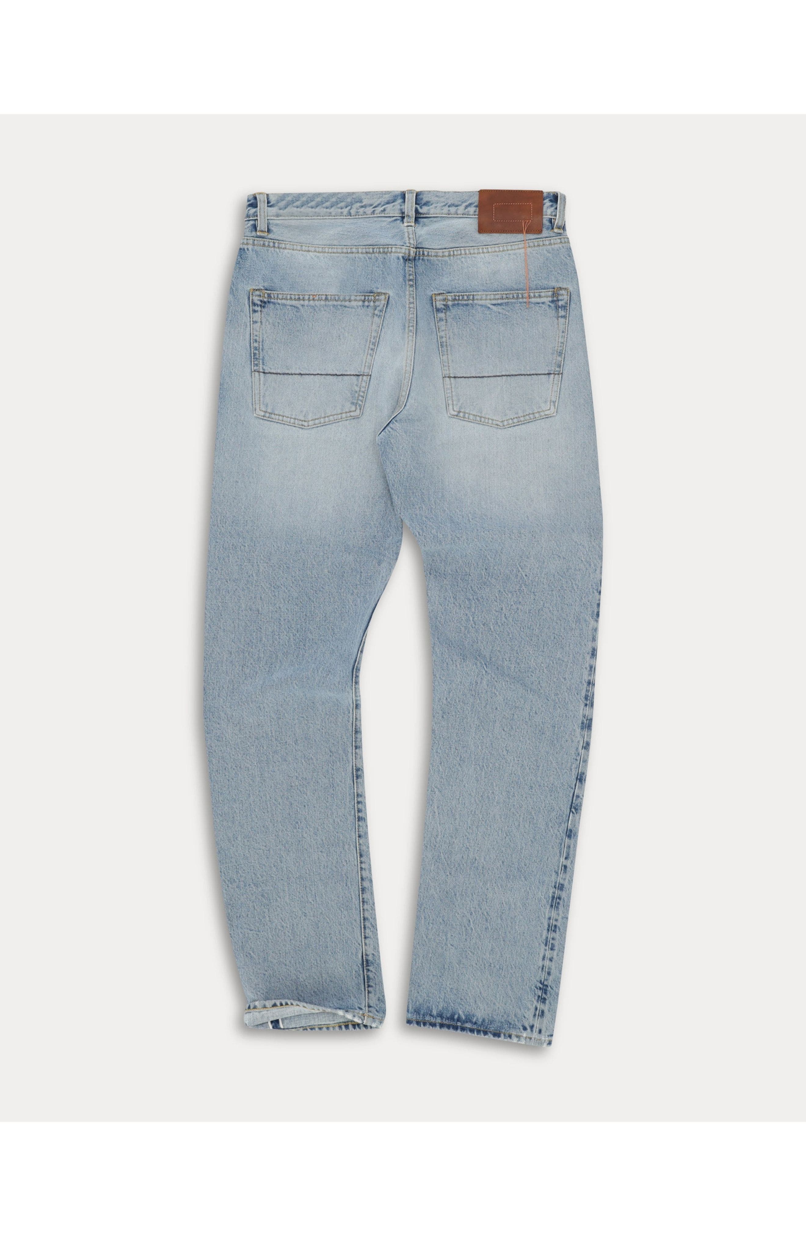 965 John Japan Selvedge with Matte silver metal rivet Regular Fit Denim Pants - image 2