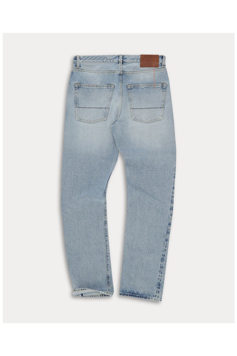 965 John Japan Selvedge with Matte silver metal rivet Regular Fit Denim Pants, Alternate, color, Dark Bleach Wash