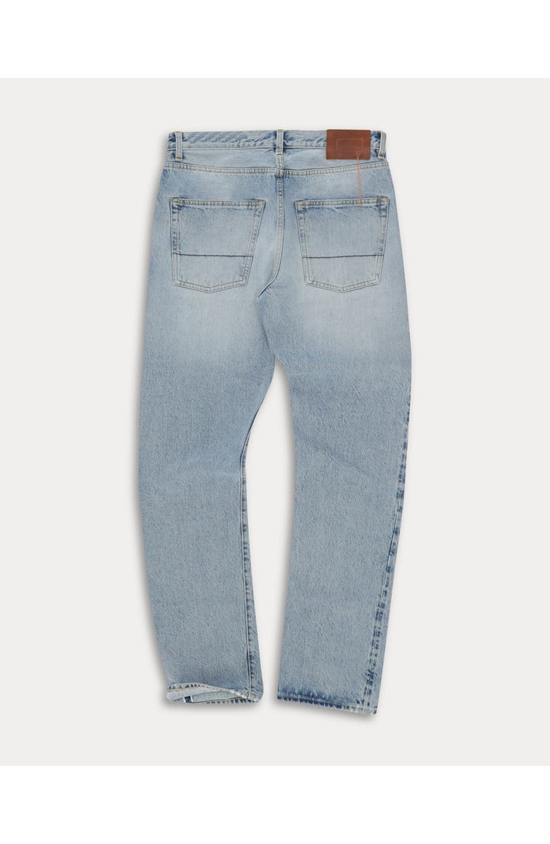 Fortela 965 John Japan Selvedge with Matte silver metal rivet Regular Fit Denim Pants, Alternate, color, Dark Bleach Wash