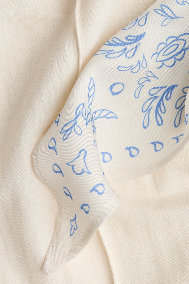 Scarf-detail Trousers, Alternate, color, Cream