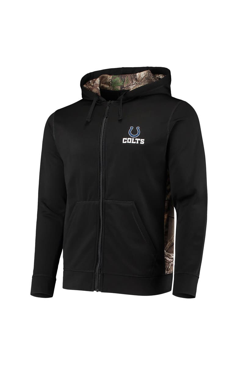 DUNBROOKE Men's Dunbrooke Black/Realtree Camo Indianapolis Colts Decoy Tech Fleece Full-Zip Hoodie, Alternate, color, Black