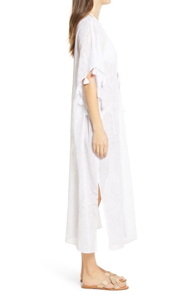 Scheena Tassel Midi Cover-Up, Alternate, color, RESORT WHITE