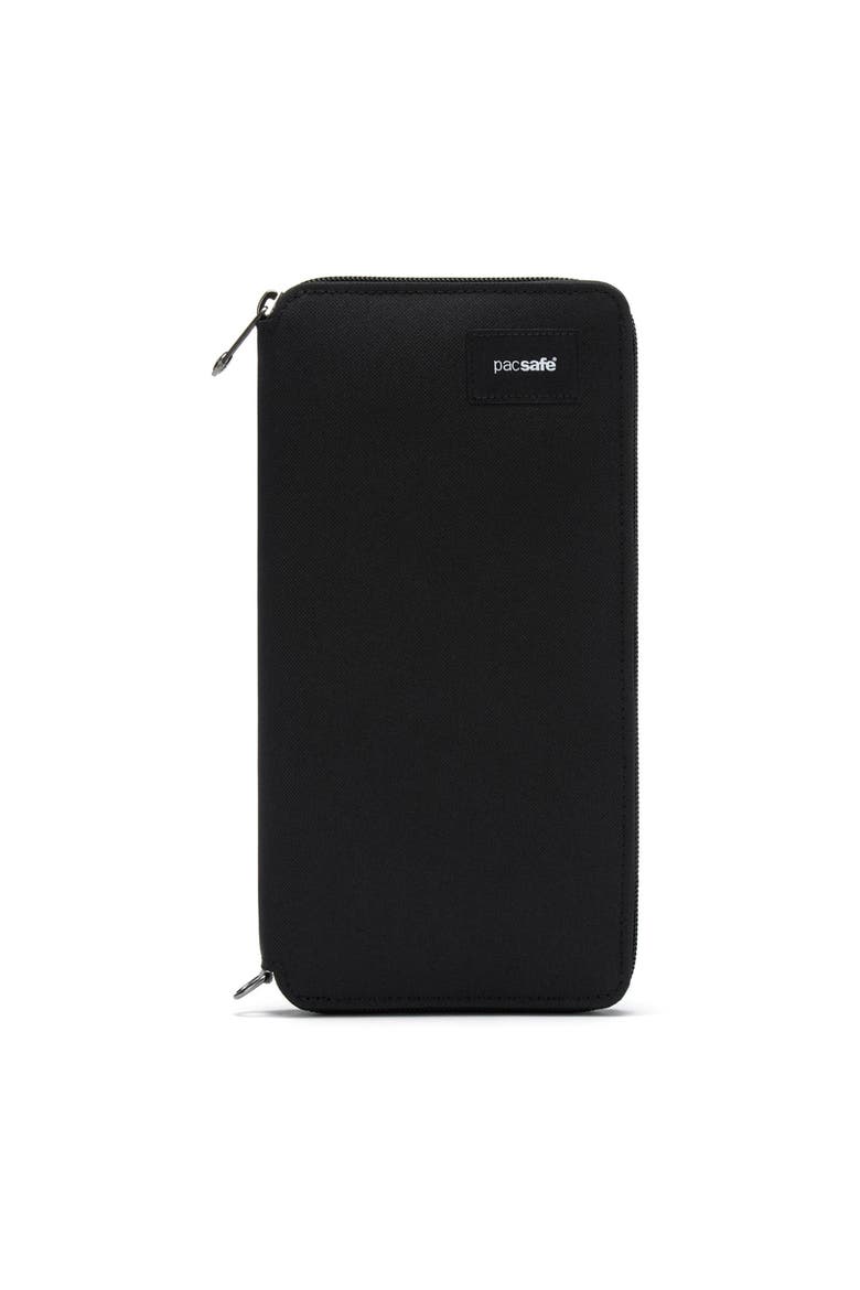 RFIDsafe Travel Wallet, Main, color, Jet Black