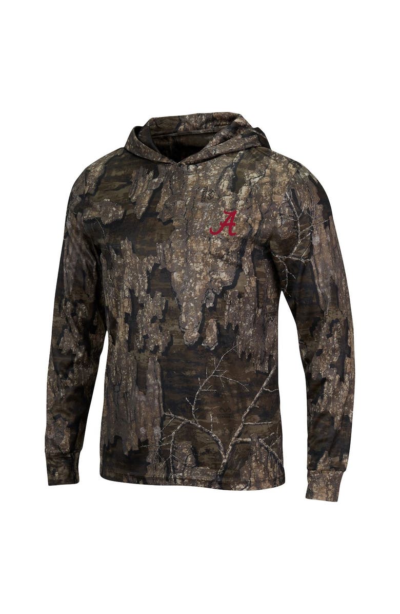 COLOSSEUM Men's Colosseum Realtree Camo Alabama Crimson Tide Long Sleeve Hoodie T-Shirt, Alternate, color, 