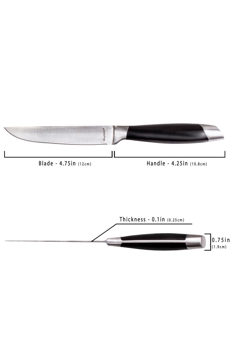 BergHOFF Gemini 6-Piece Stainless Steel Steak Knife Set, Alternate, color, Silver