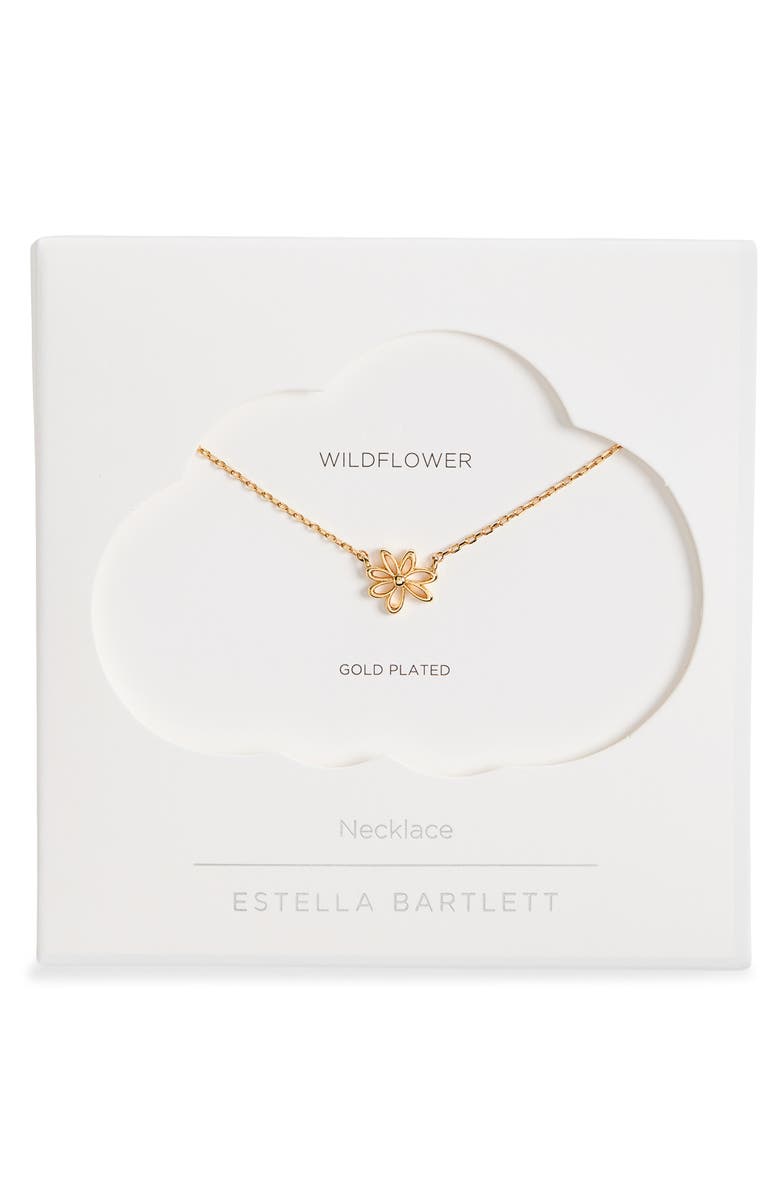 Estella Bartlett Wildflower Pendant Necklace, Alternate, color, Gold