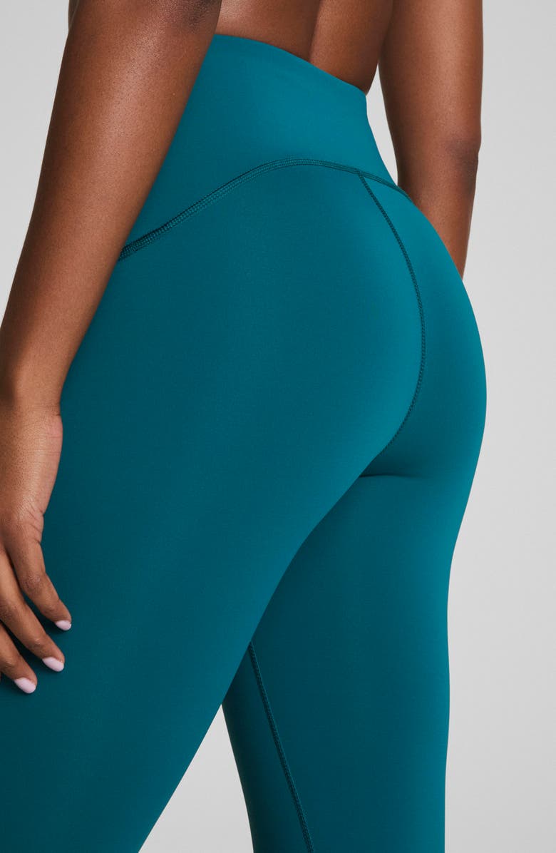 SPANX<sup>®</sup> Booty Boost<sup>®</sup> Low Show Sweat 7/8 Leggings, Alternate, color, Light Emerald Bay