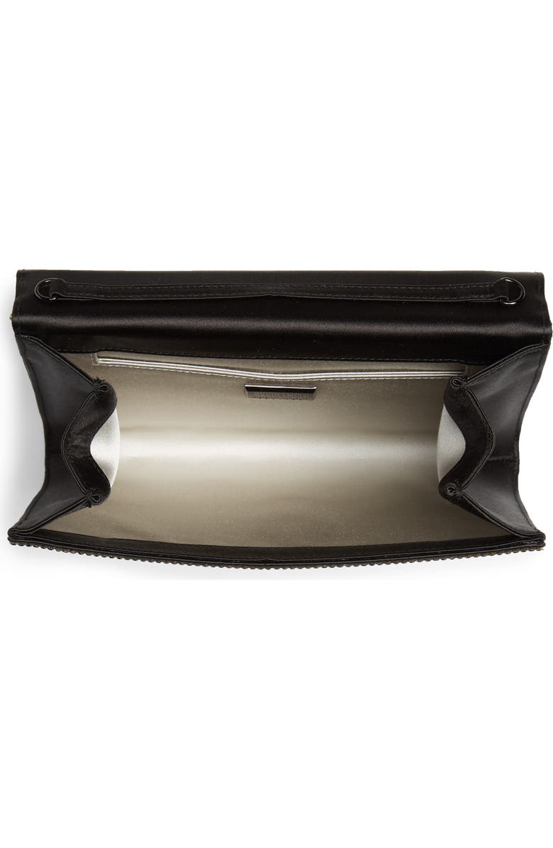 JUDITH LEIBER COUTURE Fizzoni Beaded Clutch, Alternate, color, Ebonized Jet