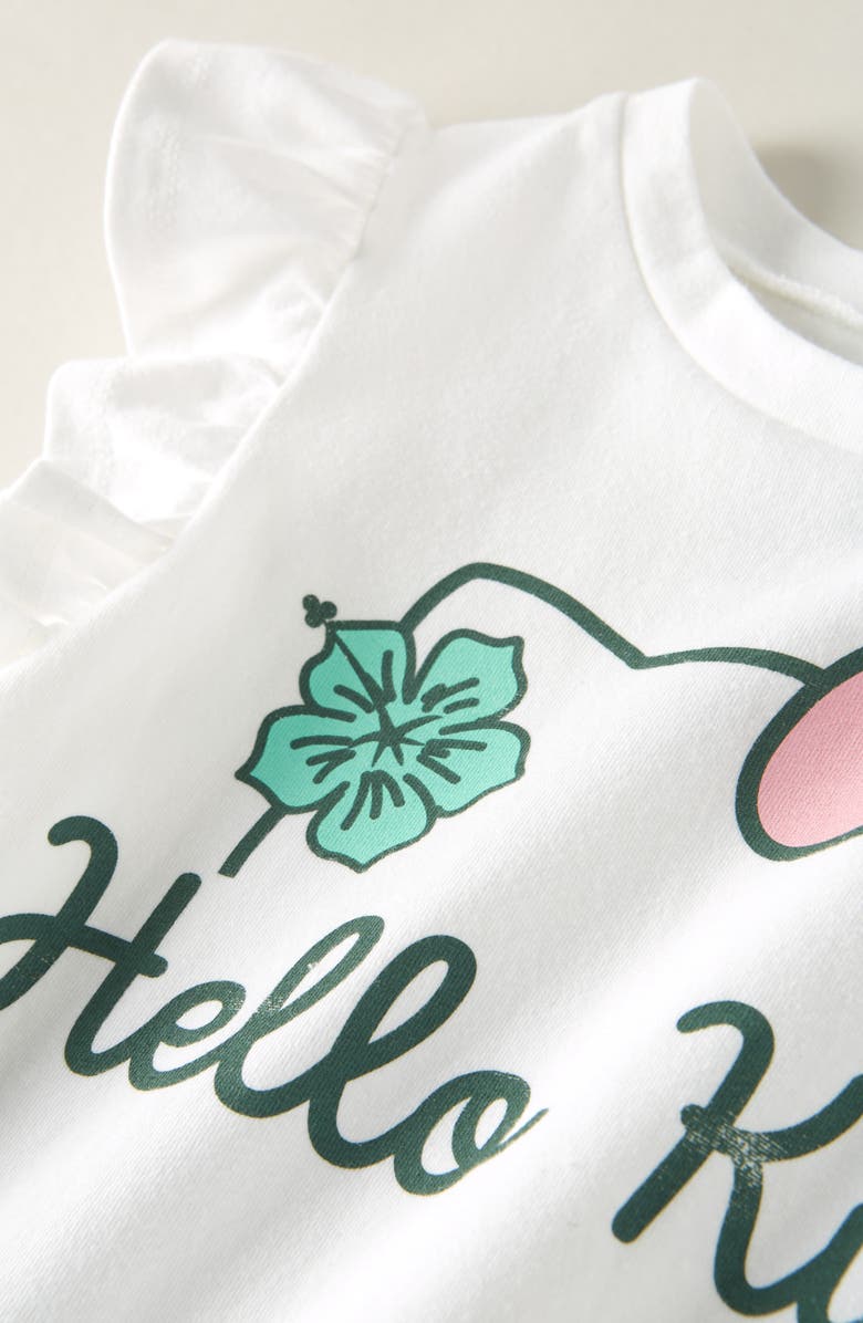 Tucker + Tate Kids' Ruffle Sleeve T-Shirt, Alternate, color, White- Pink Hello Kitty