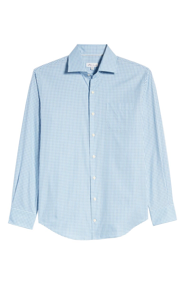 Peter Millar Cedar Island Micro Tattersall Button-Up Shirt, Alternate, color, 
